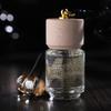 8ml Empty Car Perfume Bottle Hanging Pendant Glass Perfume Bottle With Wooden Caps Refillable Car Essential Oil Diffuser Bottle