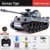 Brothers 812 German Tiger Remote Control Alloy Tank - Metal Tracked & Water Bomb Launching Toy for Boys