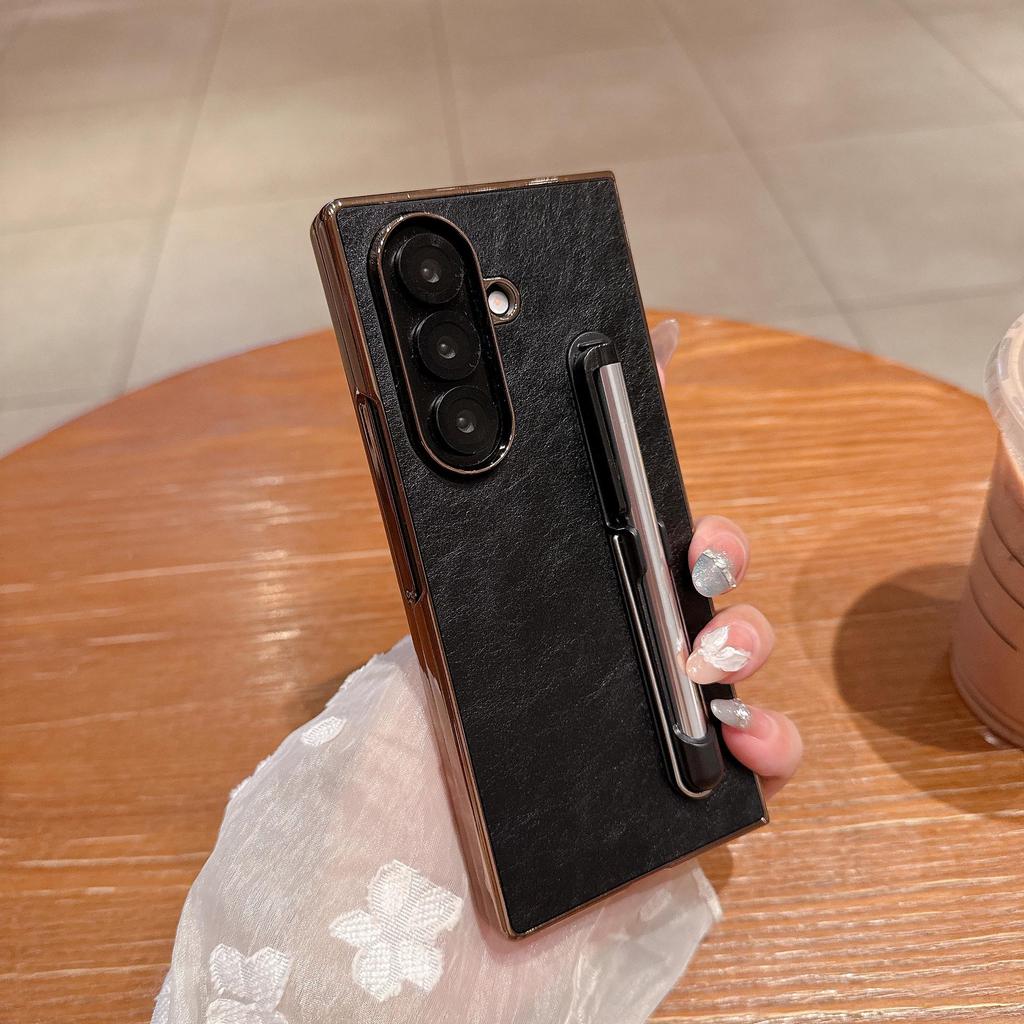 Electroplated Touch Pen Stand & Protective Case for Samsung Z-Fold 7/6