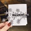 1pc New alloy starry hair clip with side bangs and broken hair clips, duckbill clip headband and hair accessories