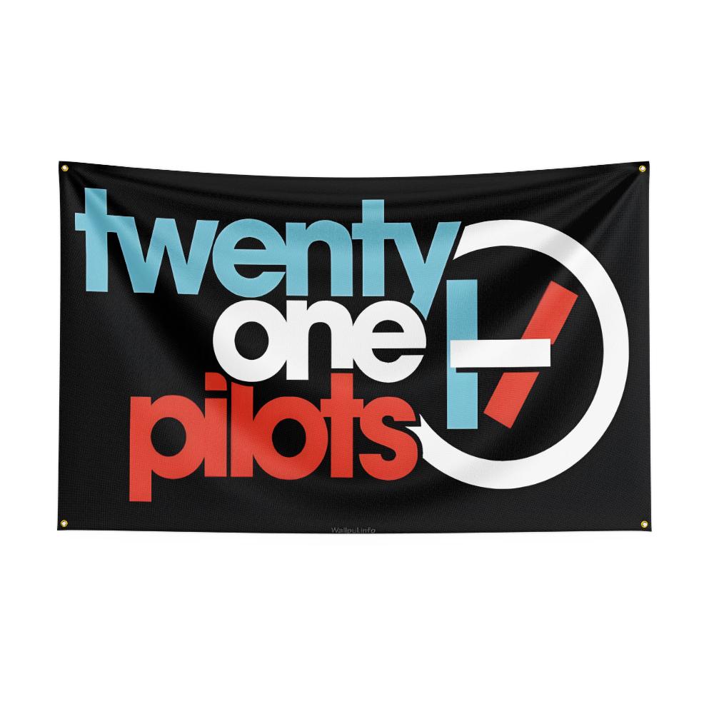 3x5 Ft Heavy Rock Band T-Twenty-One-Pilotss Flag Polyester Digital Printing Banner for Bedroom Wall Art Out Door Tapestry Decora