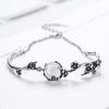 925er Sterlingsilber Modischer Blumenarmband Geschenk Schmuck