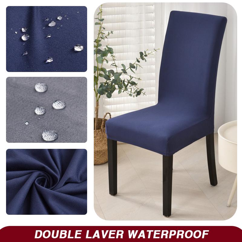 Wodoodporny Pokrowiec na Krzesło Jadalniane Rozciągliwy Pokrowiec na Krzesło Zdejmowany Zmywalny Ochraniacz na Krzesło do Domu, Restauracji, Kuchni, Bankietu