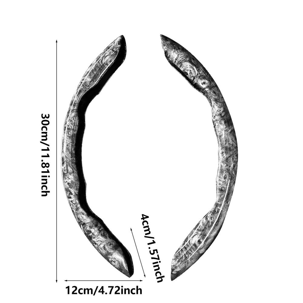 

2 половинки автомобильного рулевого колеса ABS защитный чехол для рулевого колеса автомобиля нескользящий чехол усилителя рулевого колеса для салона автомобиля серый
