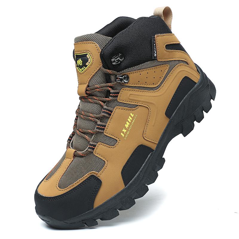 

Мужские походные ботинки для улицы, рабочие, противоскользящие, устойчивые, амортизирующие, для горных тренировок, для отдыха, кроссовки, удобные для ходьбы, ботинки с высоким верхом 47 коричневый