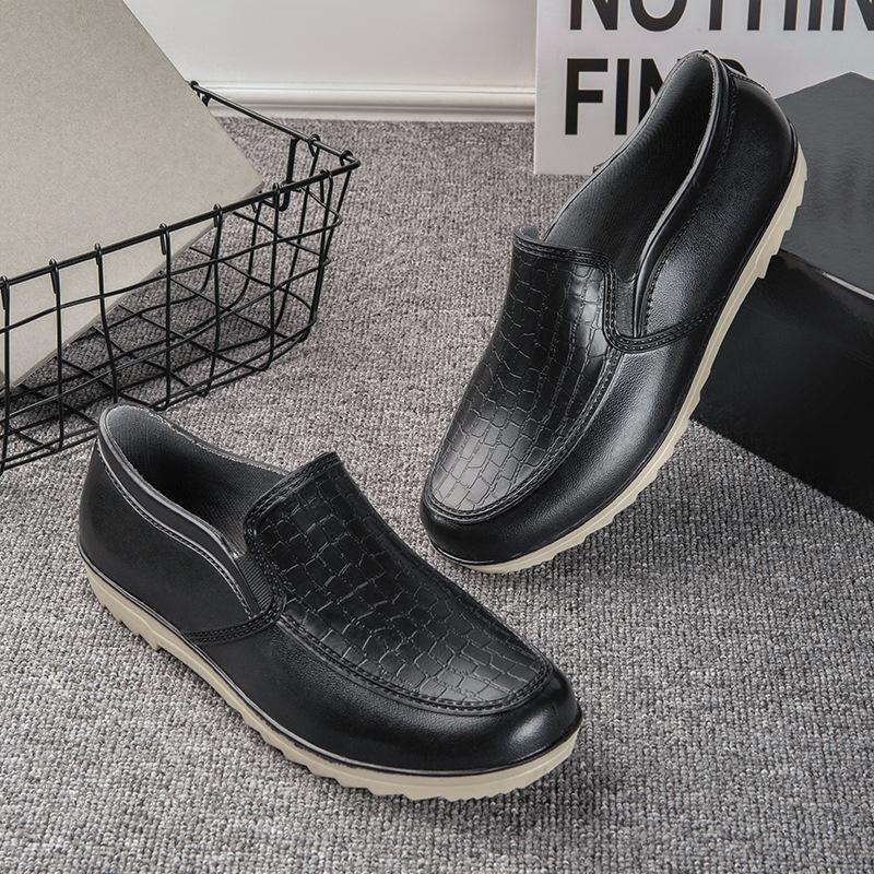 Water Shoes Low-top Spring and Autumn Rain Shoes Men's Fashion Durable Short Tube Light Mouth Rain Boots Non-slip Short