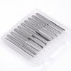 10pcs/ Set 1/8 Shank 2 Flutes Straight Slot Carbide End Mill CNC Router Bit Lot