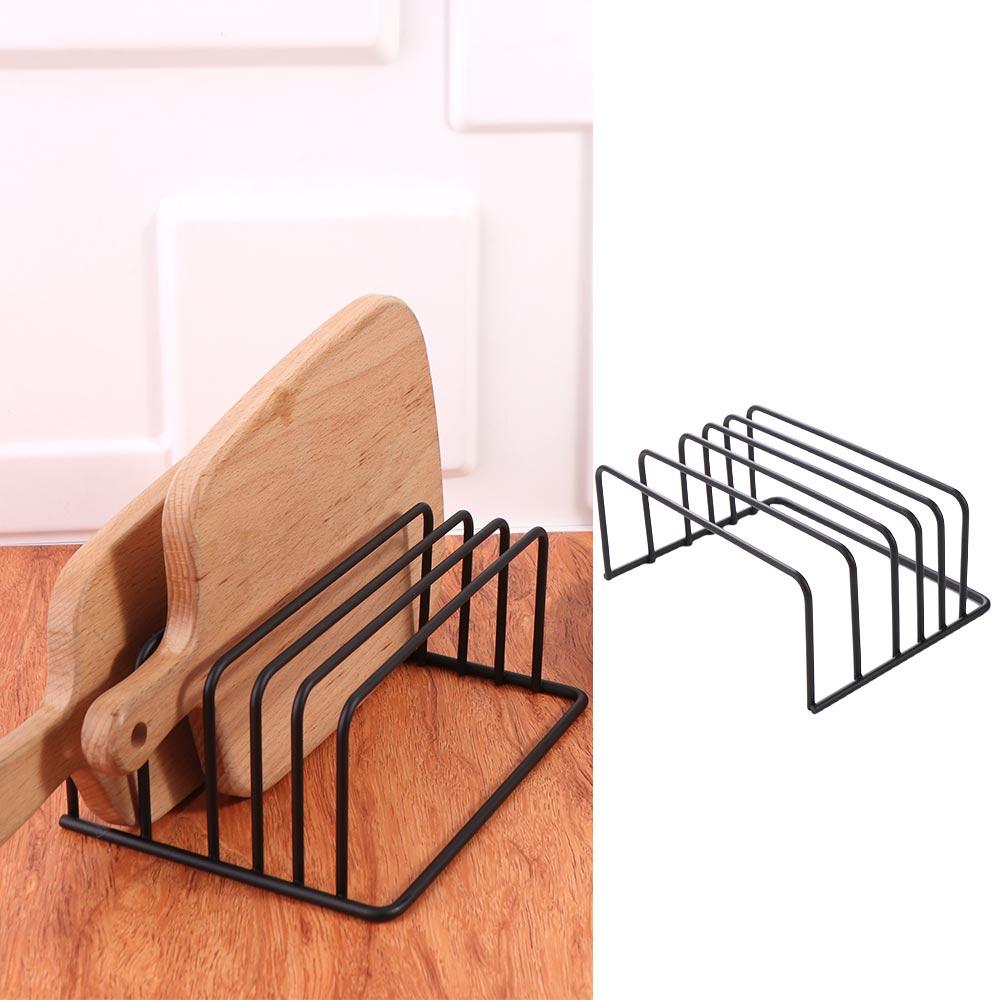 Five-Layer Pot Lid Rack Iron Art Dish Holder Chopping Board Organizer Tray
