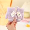 Baby Gloves for Autumn and Winter, Thickened and Fleece-Lined for Warmth, Suitable for Toddlers, Boys and Girls, Cute Dinosaur Design, Mittens