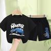 Boys' Summer Set Handsome Children's Clothing New Children's Two Piece Set