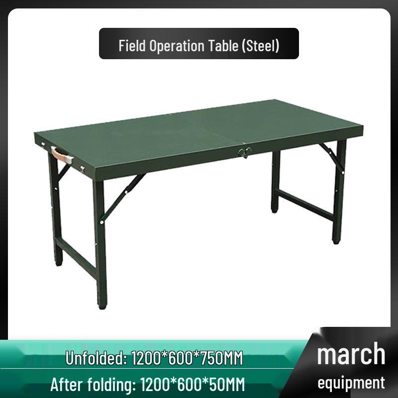 Portable Outdoor Folding Camping Table and Chair Set - Lightweight Steel & Plastic
