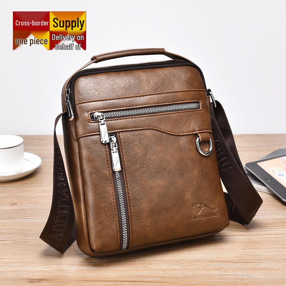 

Мужская сумка через плечо Carty Kangaroo - Повседневный модный маленький рюкзак A802 A802#Brown