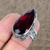 Garnet Genstone Handmade 925 Sterling Silver Jewelry Ring Size 7 KKG-470