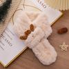Christmas atmosphere red elk horn plush scarf thickened scarf female winter versatile student warm