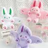 Entzückender Langohriger Fliegender Hase Plüschtier Schlüsselanhänger Niedliches Kinderrucksack-Accessoire