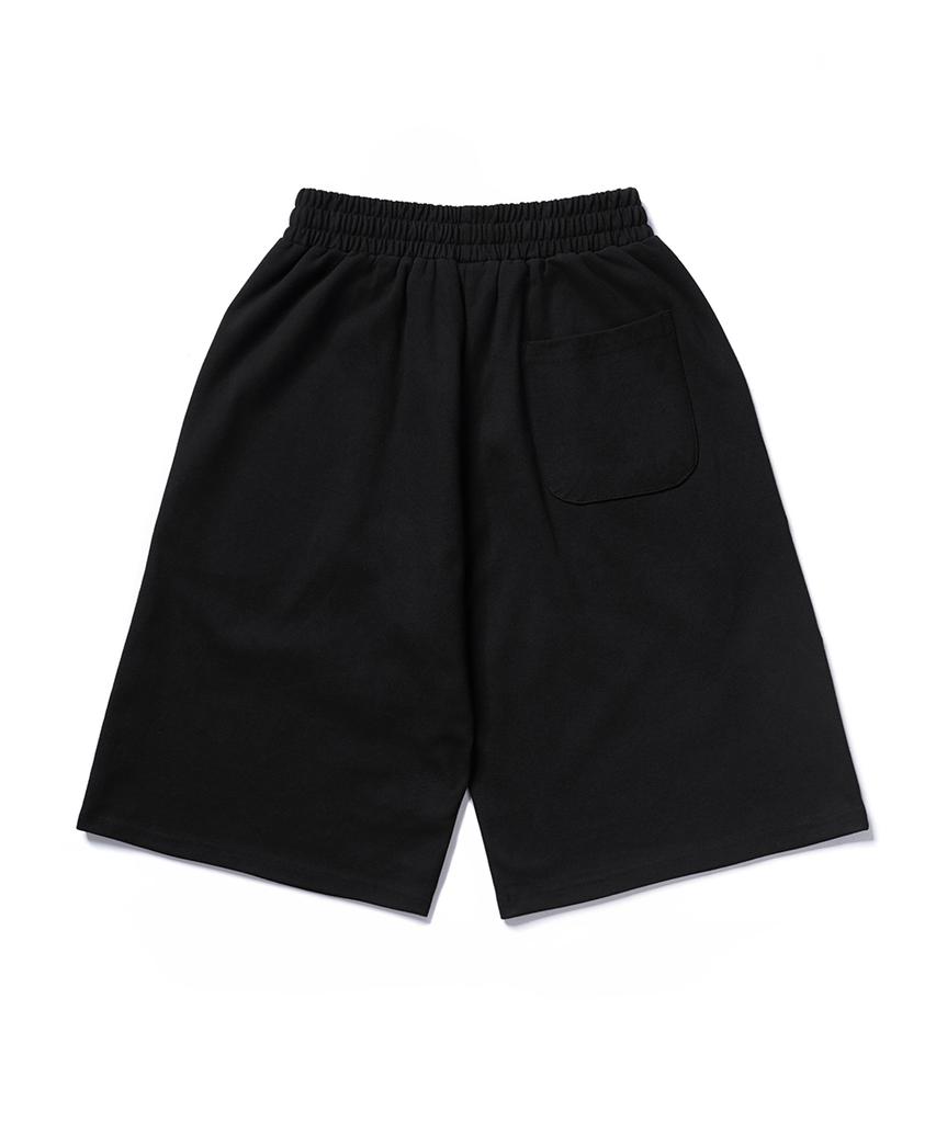 GAKKAI UNIONS Horse Embroidered Bermuda Pants Black