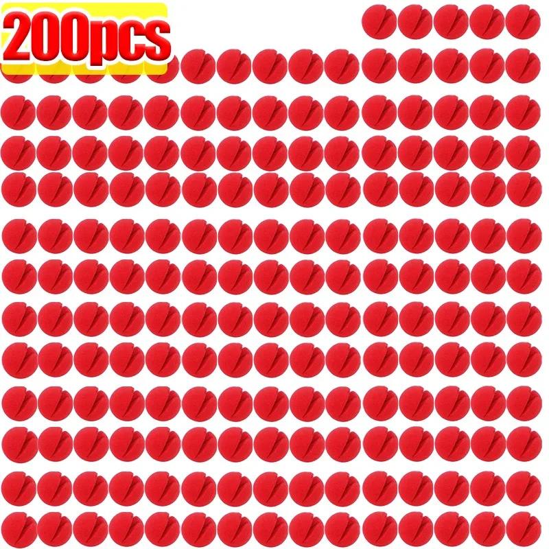 200/1 pièce Nez de Clown Rouge Bricolage Boules Éponge Mousse Accessoires Déguisement Cosplay Performance Cirque Amusante Fête Halloween Fournitures de Décoration
