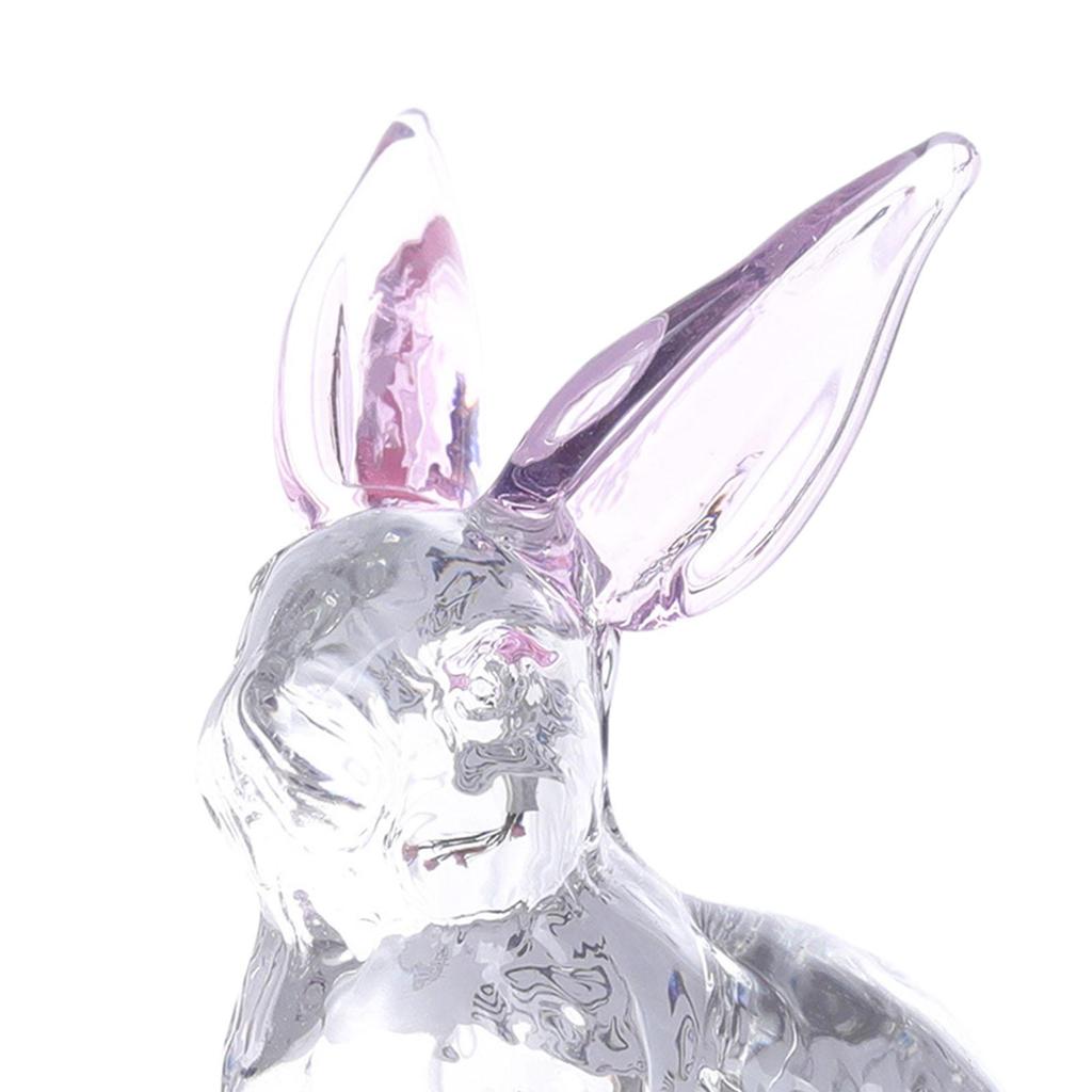 Easter Rabbit Figurine Animal Sculpture Bunny Statue Mini Decorative Figurine Tabletop Ornament for Bedroom Birthday Gift