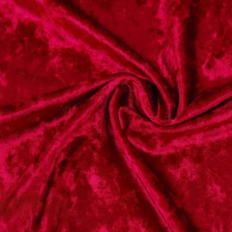 

Dark-colored warm velvet fabric for autumn and winter can be used for wedding dresses evening gowns and designer clothing fabric 1.5M&1 yard вино красного