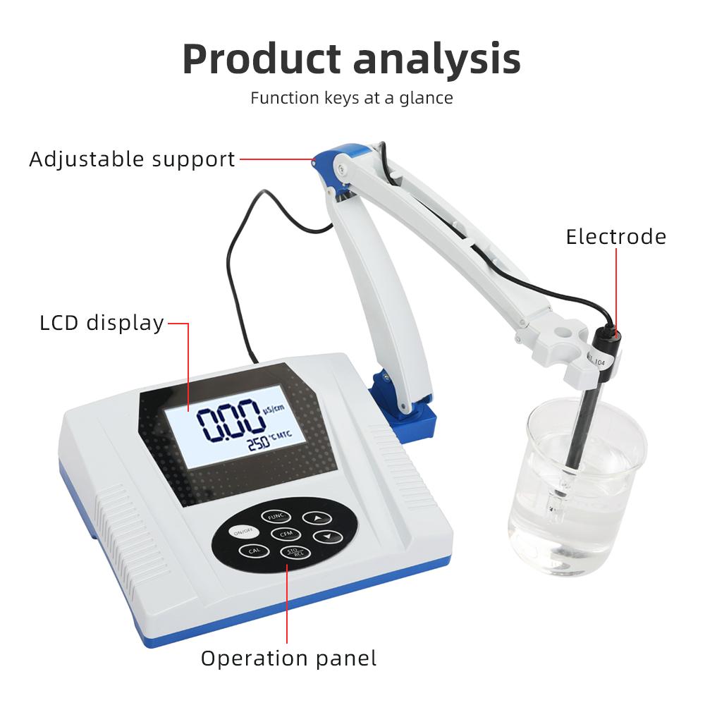 DDS-11C Desktop EC Meter Electrical Conductivity Monitor Industrial Water Treatment Conductivity Tester Water Quality Analyzer