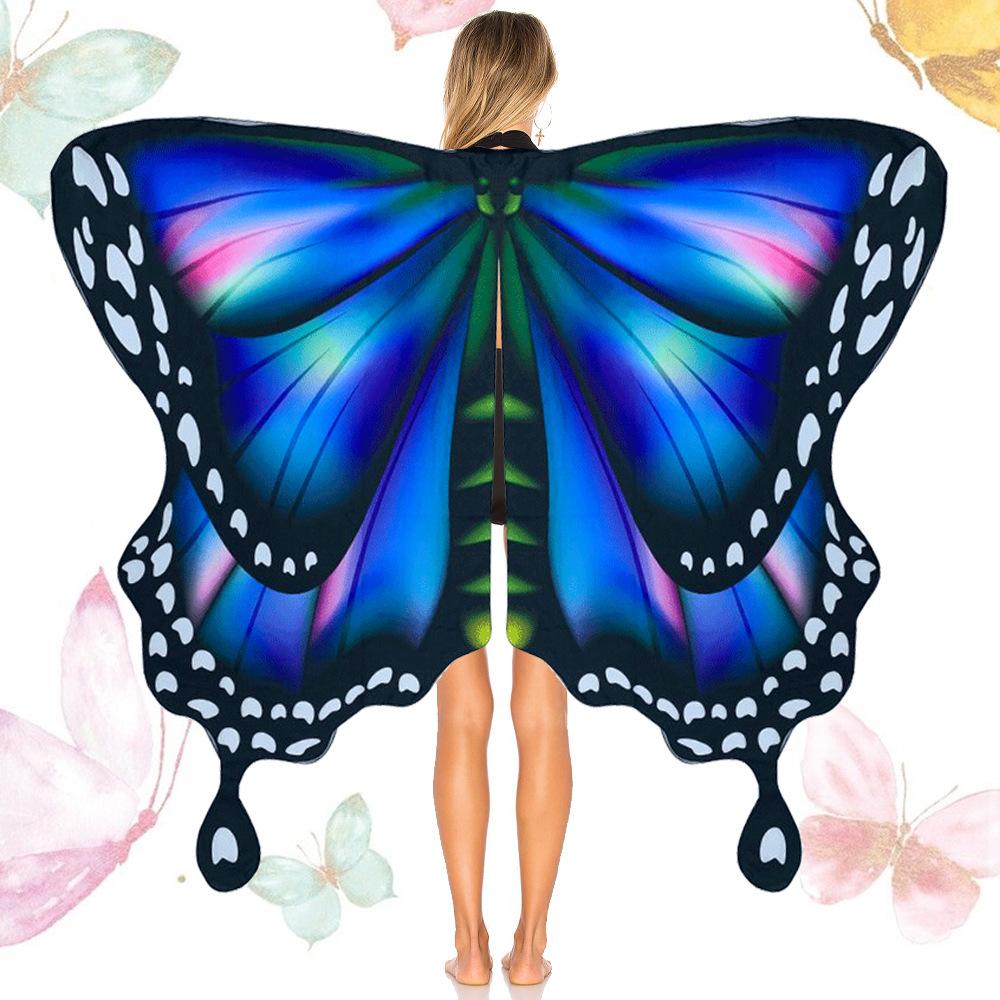 Halloween cos butterfly wings shawl stage performance rotating cape European and American new big butterfly cape