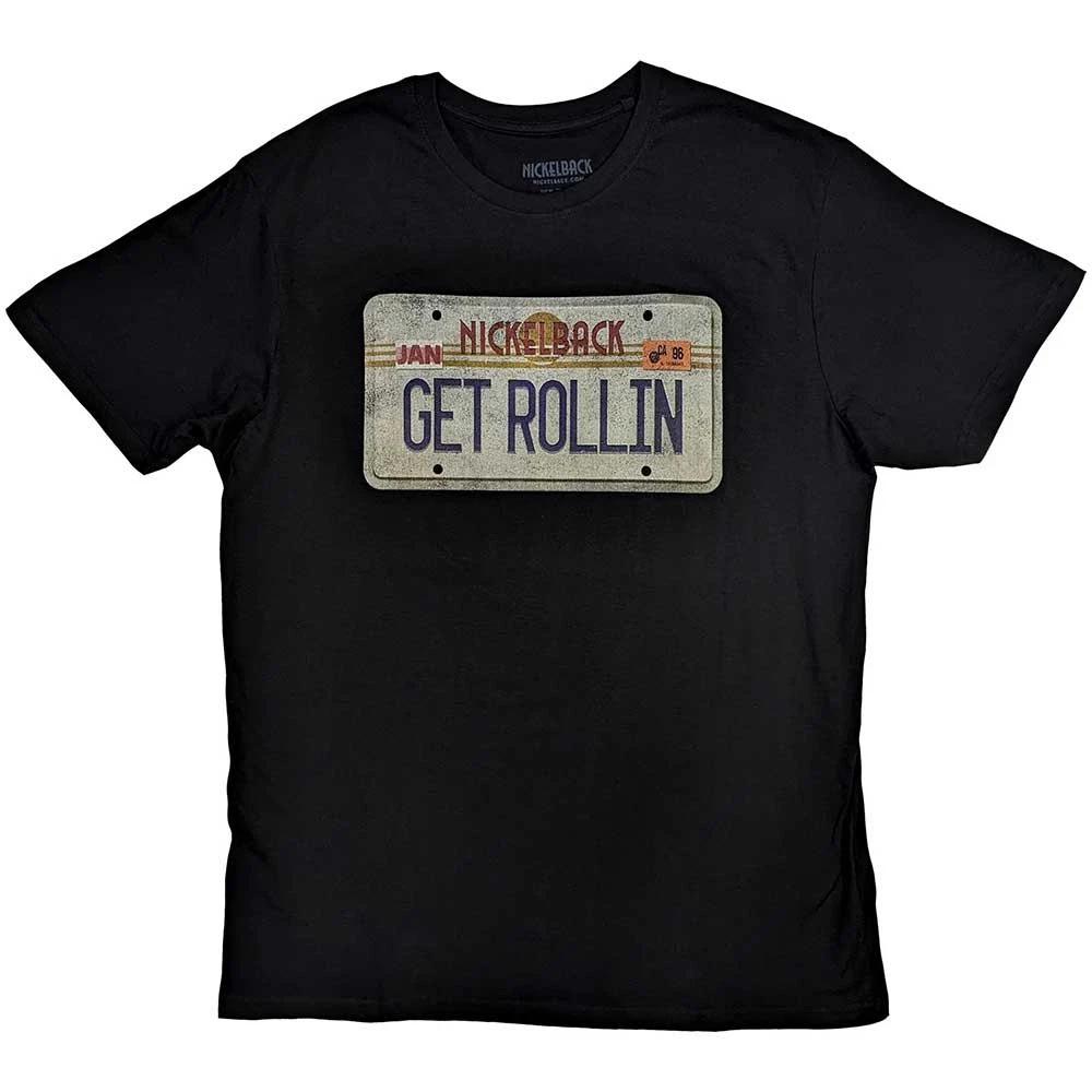 Nickelback License Plate Band Logo T Shirt XL