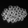 DM Top Quality 1000pcs Disposable Plastic Tattoo Ink Cups Permanent Makeup Pigment Clear Holder Container Cap Tattoo Accessory