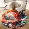 1pc Anime Design Round Carpet Office Chair Mat, Non Slip Rug for Anime Lovers | Festival Gift, Decor | Home Office, Living Room, Bedroom