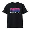 Womens Proud Bisexual T Shirt Bisexuality LGBT Pride Flag Black 2X Large Vintage Washed Breathable Versatile Fashion