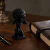 Desktop Ornament, Stress Relief Dark Matte Texture Figure, 3D Printed Funny Brain Sculpture for Office Study