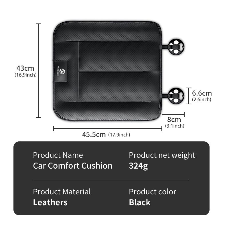 Durable Leather Car Comfort Cushion Auto Seat Pressure Relief Pad For Volkswagen VW Scirocco Jetta Beetle Golf 4 5 6 Passat Polo