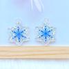 8Pcs New Cute Mini Snowflake Pendant Flat Back Resin Cabochons Scrapbooking DIY Jewelry Craft Decoration Accessorie W07