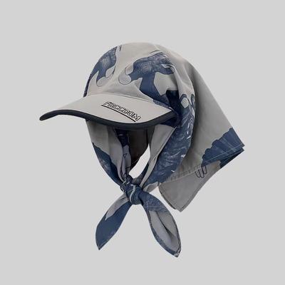 American Street, Hip-Hop-Kopftuchhut, Sonnenschutz-Entenschnabelhut, für Damen und Herren, zum Binden, Modetrend, Sonnenschutz-Stirnbandhut