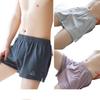 Men's Loose Cotton Boxer Briefs, Comfortable Breathable Shorts for Home Wear, Large Size Flat Four-Corner Underwear