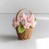 1pc Crochet Flower Cute Finished Woven Sunflowers Potted Hand-knitted Sunflowers Table Home Decor Wedding Ornament Friends Gifts
