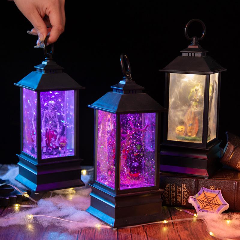 Decoraciones de Halloween Lámpara de Bruja Lámpara de Calavera Fantasma Accesorios para Disfraces de Halloween Decoraciones de Escritorio
