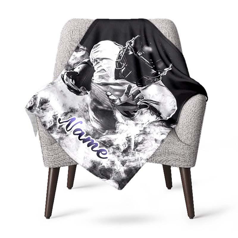 Player Customize Your Name Outdoor Blanket Suitable For All Seasons Comfortable And Warm Soft Blanket Suitable For Travel Gifts For Relatives And