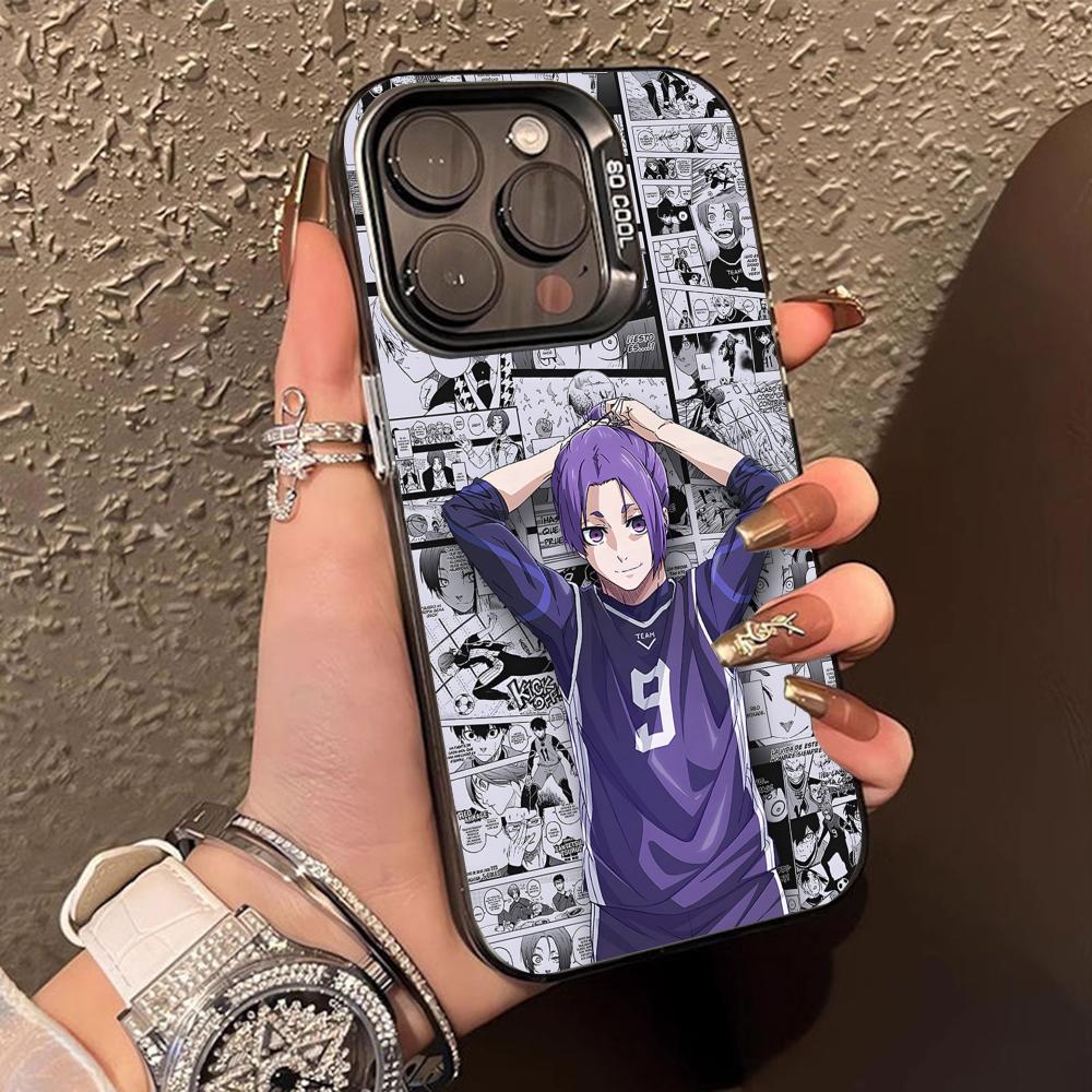 Blue Lock Reo Mikage Translucent Mobile Phone Case for iPhone 17 16 15 14 13 12 11 X XR XS Air Pro Max Plus Colorful Cover