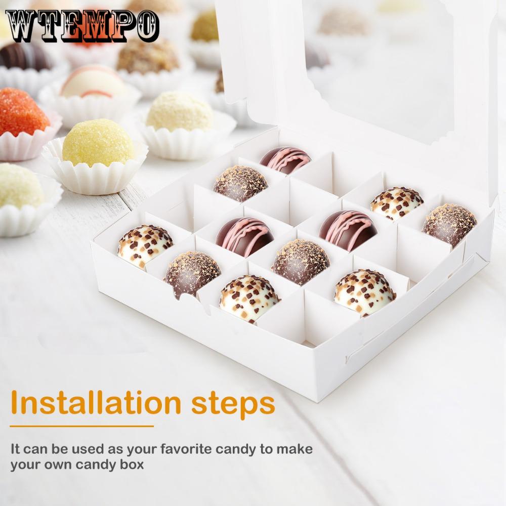 15pcs Gift Packing Box with Window Gift Boxes with 16-Compartments Divider and Quick Assemble Feature Display Case for Jewelry Storage Presentation