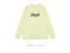 Hong Kong Retro Letter Print Unisex Loose-Fit Cotton Long Sleeve T-Shirt