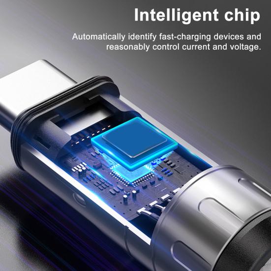 C to C 240W Charging Cable 2-in-1 Cell Phone Lanyard Wearable Bracelet Portable 5A Fast Charging USB-C Data Cable for Smartphones Tablets Laptops