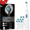 Smart Rotating Electric Toothbrush, Rechargeable Rotary Toothbrush with 8 Heads, Compatible with Oral B Replacement Brush Heads