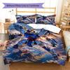 GUNDAM Pattern Bedding Set Quilt Cover Pillowcase Home Decor Gift (1 * duvet cover + 2 * pillowcase, without core)
