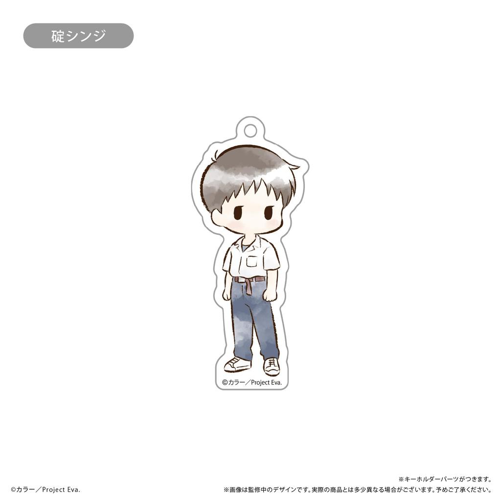 TV Anime "Neon Genesis Evangelion" Retro Acrylic Keychains Box of 6