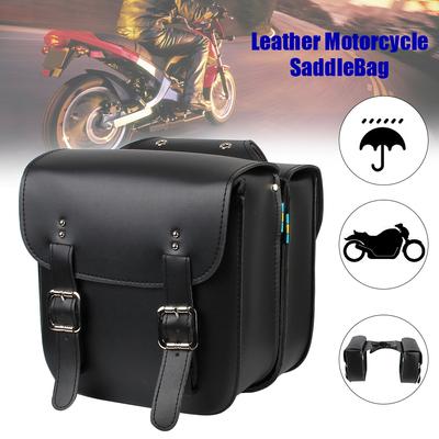 Große Kapazität Motorrad Seitentaschen Werkzeug Aufbewahrungstasche 2 Teil/Set PU Leder Motorrad Satteltasche Motorrad Zubehör Universal