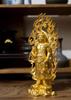 Acala Buddha 21cm by Sculptor Shuun Original Model In the Year of the Guardian Deity of the Chinese Takaoka Bronze Statue, (gold Plated/24k Gold),
