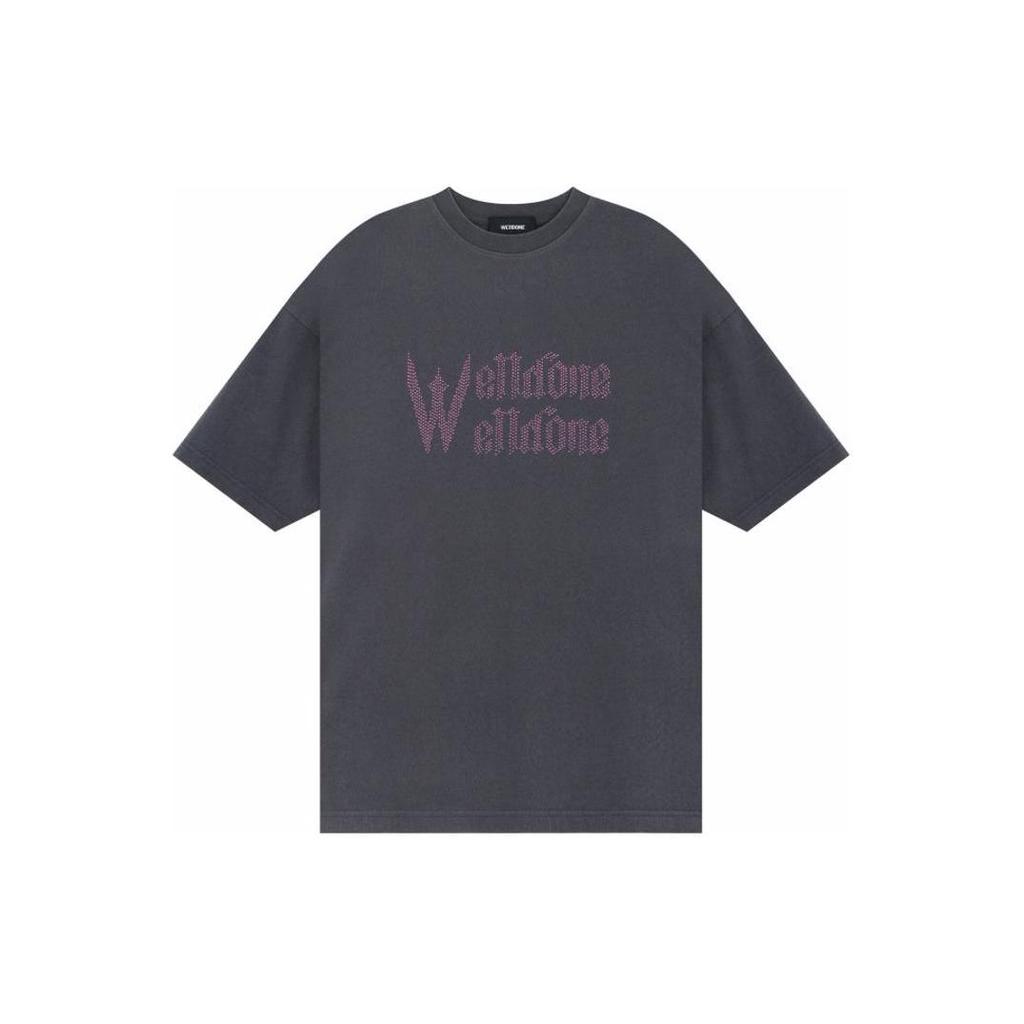 WE11DONE T Shirts Unisex Crew Neck Moderate Straight Fit WD-TT1-24-714-U-DG
