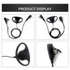 1Pcs K-head 2 Pin Walkie Talkie Headset Ear Hook Radio Accessory  Two Way Radio Accessory