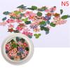 50 Pcs/Box Nail Art Charms Color Mixed Small Daisy Flower Rose Ultra Thin Wood Pulp Patch Diy Nail Art Jewelry Nail Accessories