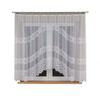 Malwina - Ready-Made Jacquard Curtain With A Cut At The Bottom - 310X160 Cm - White